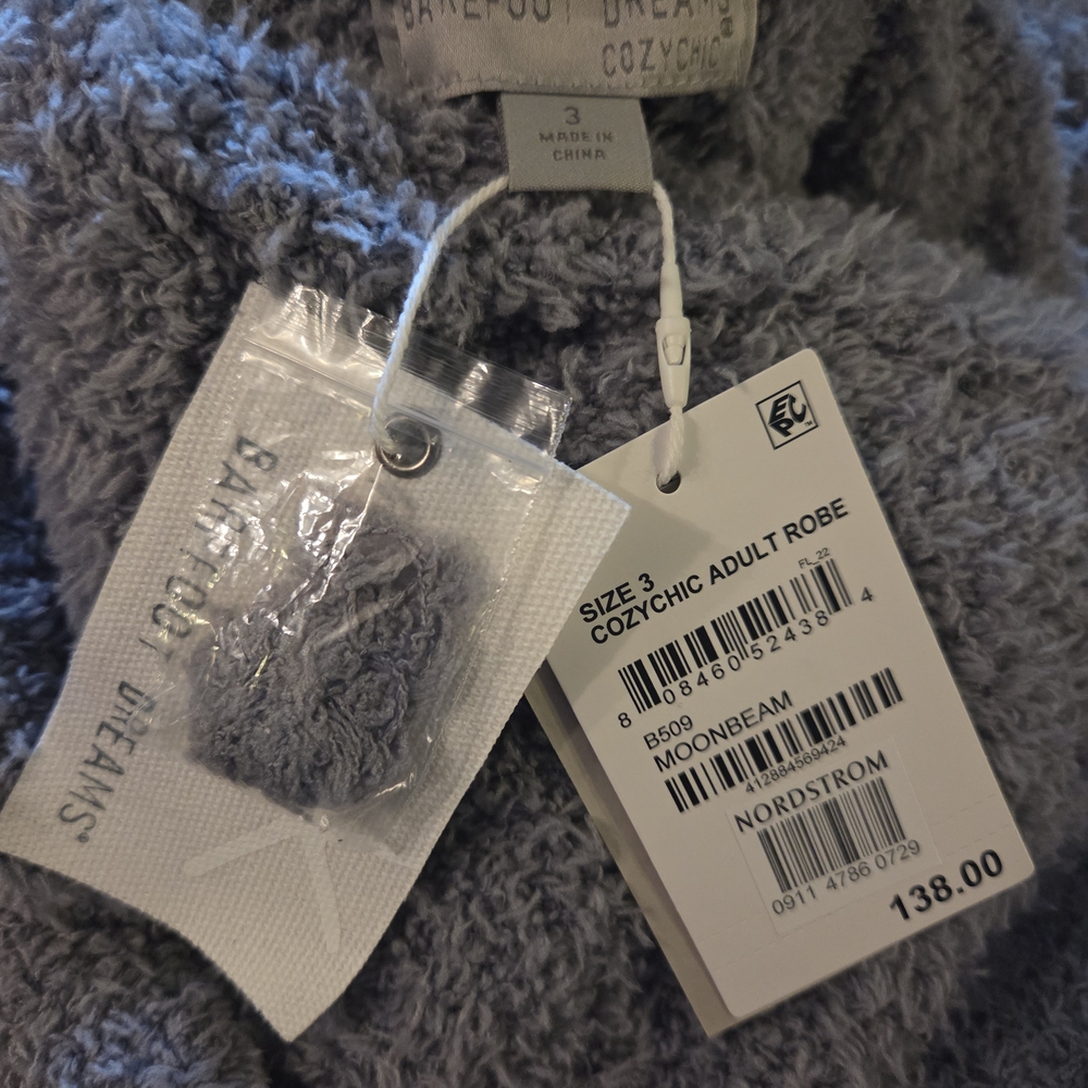 Barefoot Dreams Plush Wrap Robe - Dusty Blue - Picture 2 of 2